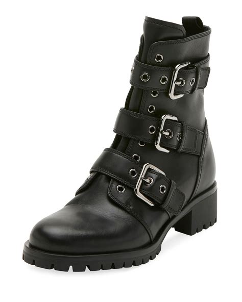 prada black boots buckle|prada black platform boots.